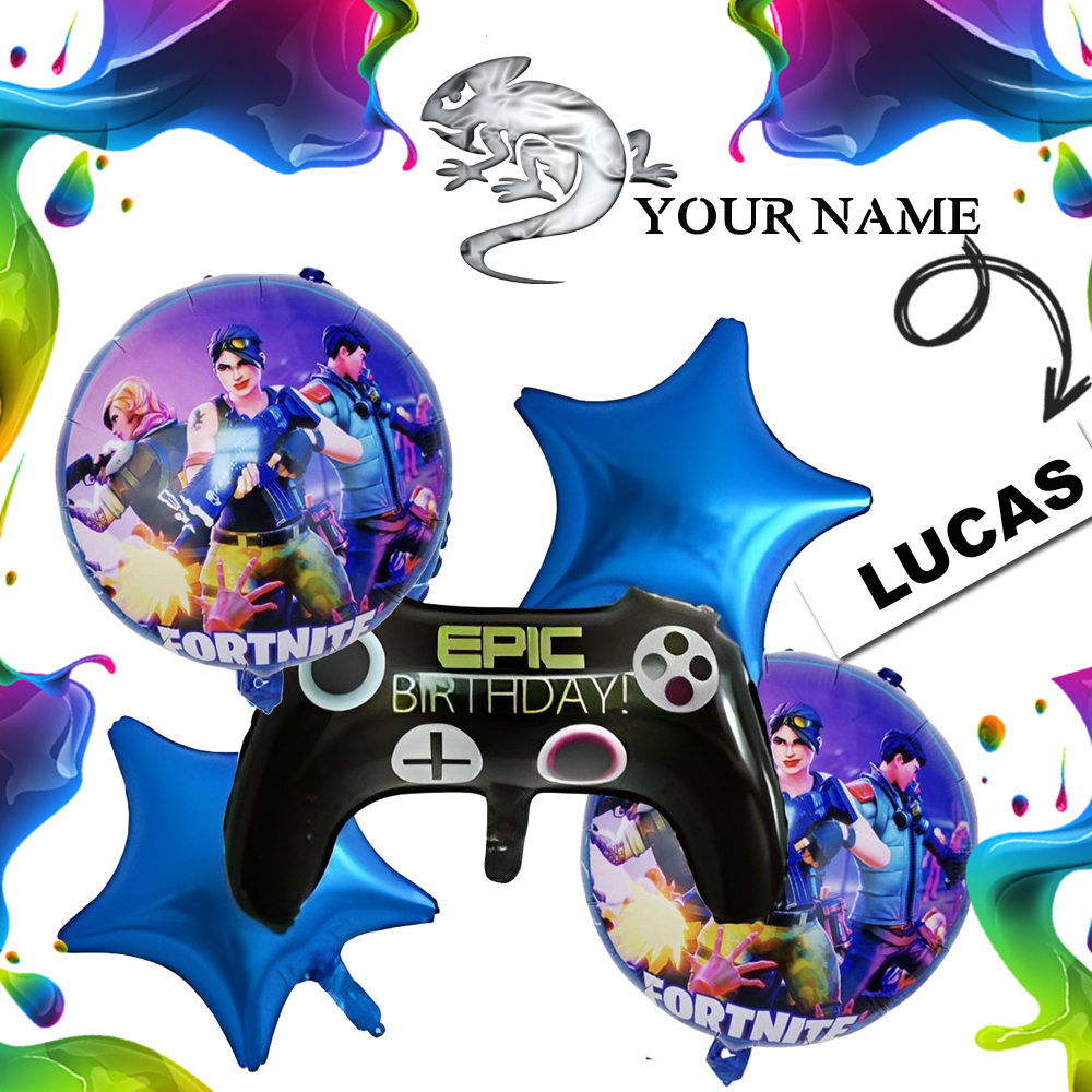 Fortnite-Inspired Holographic Sticker Set – Holographic Vinyl Decals For Gamers, Laptops, Water Bottles