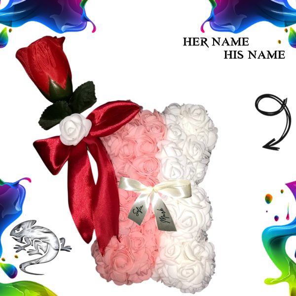 Forever Rose Bear - Personalised - Image 4