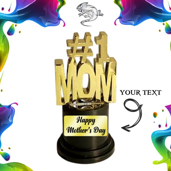 #1 Mom Trophy 8cm