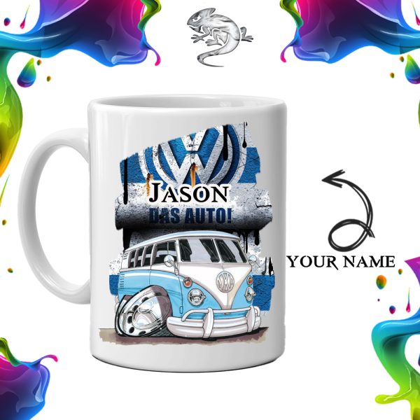 VW Bus Mug – Dub Design Blue