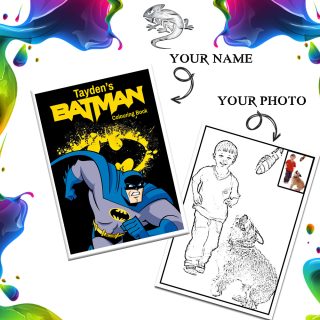 Batman Personalized Colouring Book