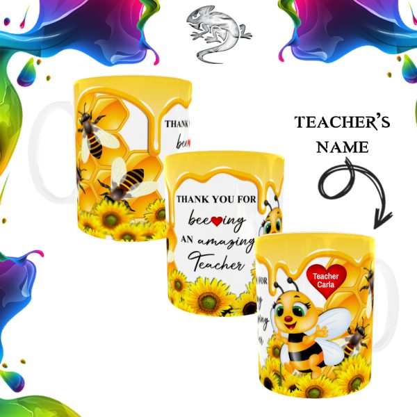 Bee-ing An Amazing Teacher Personalised Mug
