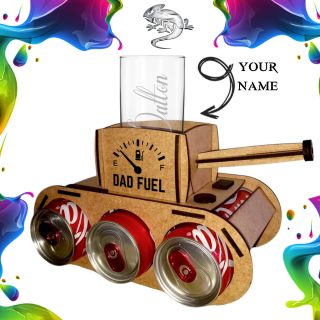 Dad Fuel Tank + 3 Coke + Personalized Hi-Ball Glass