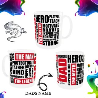 Dad Legend Personalized Text Mug