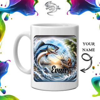 Fishing Big Catch Personalized Mug