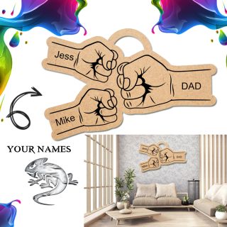 Fist Bump Personalised Wall Decor- Two