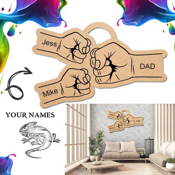 Fist Bump Personalised Wall Decor- Two