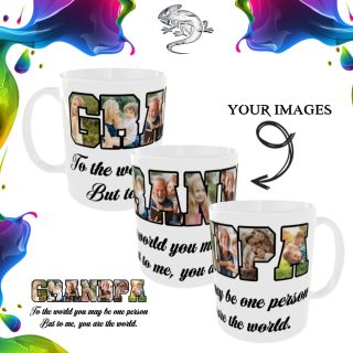 Grandpa Personalised Photo Mug- Wrap