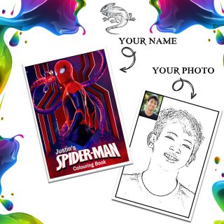 Spiderman Personalized Colouring Book