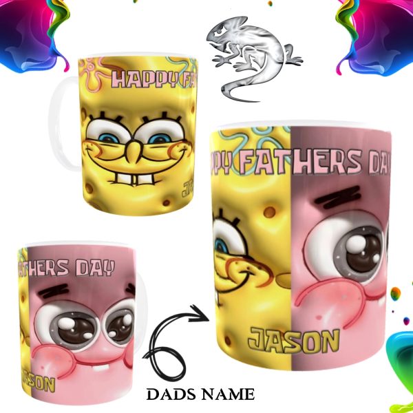 SpongeBob Happy Father's Day Personalized Mug