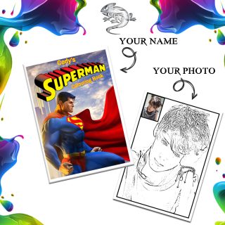 Superman Personalized Colouring Book
