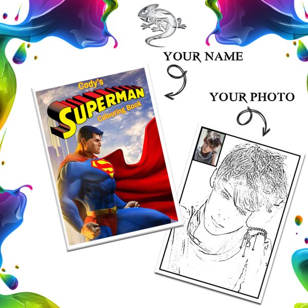 Superman Personalized Colouring Book