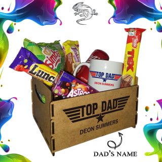 Top Dad Personalized Gift Hamper Basket/Box