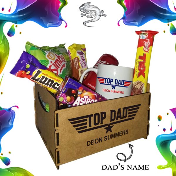 Top Dad Personalized Gift Hamper Basket/Box