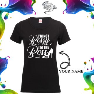 Bossy Boss Personalised T-Shirt