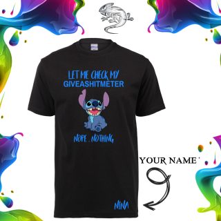 Stitch Giveashitmeter T-Shirt