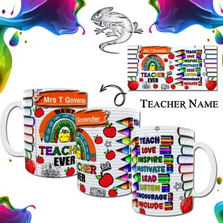 Best Teacher Ever Wrap Mug