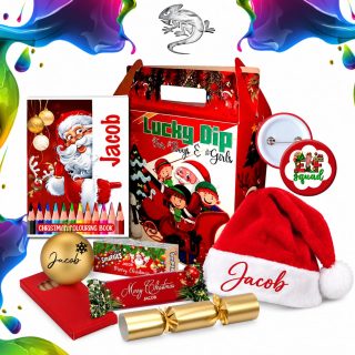 Personalised Christmas Lucky Dip Box