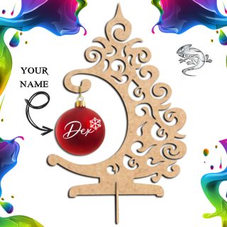 Wooden Desktop Christmas Tree