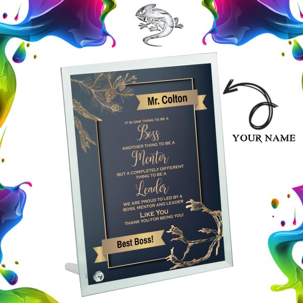 Boss Mentor Leader Glass Frame