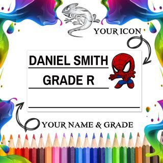 48pc Personalised Book Label