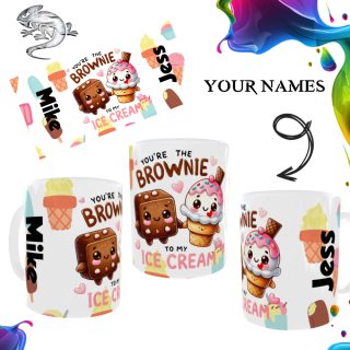Brownie To My Ice Cream Mug
