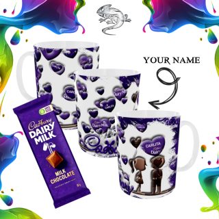 Cadbury Full Wrap Mug with Cadbury Slab