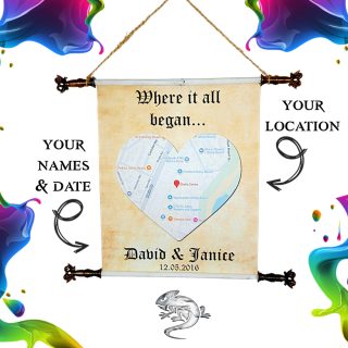 Personalised Location Scroll