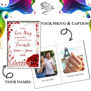 Personalised Valentines Photo Book