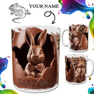 Choco Easter Bunny Personalised Mug