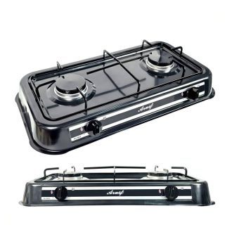 Enamel Top Double Gas Stove