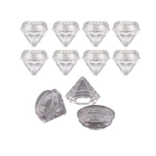 10pc Mini Diamond Containers