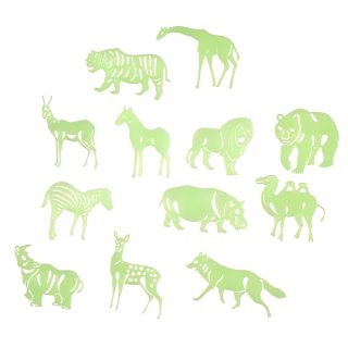 Glow In The Dark 2D Fluorescent Animals