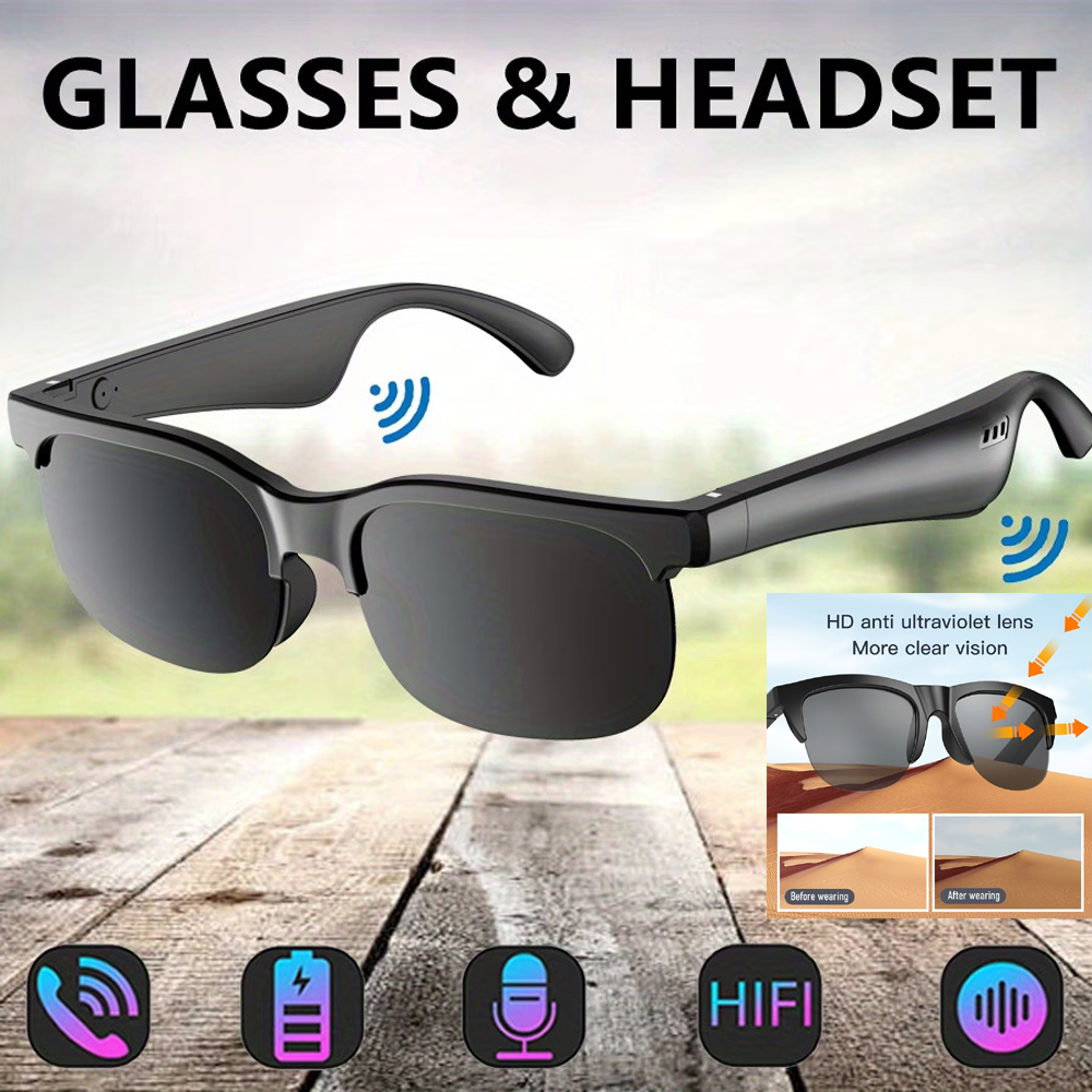 Wireless Smart Headset Glasses