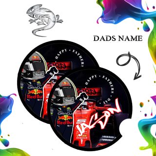 Racing Fathers Day Car Coaster Set