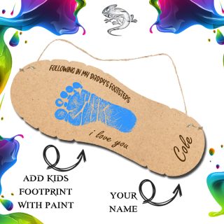 Daddys Boot Personalised Wall Decor