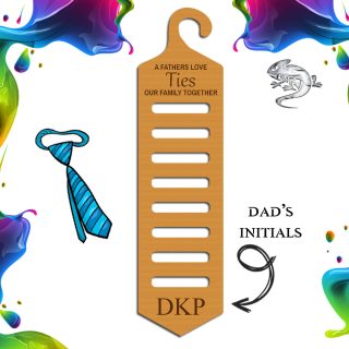 Fathers Day Personalised Tie Hanger