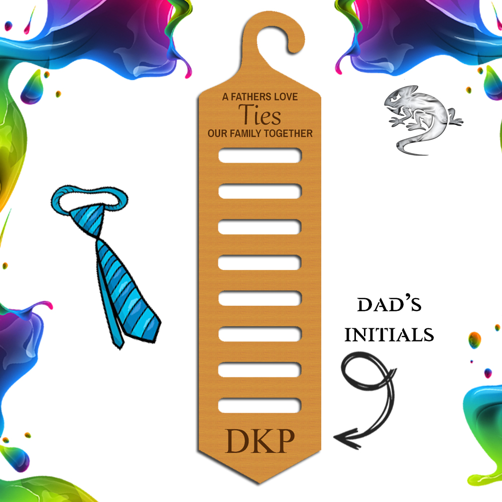 Fathers Day Personalised Tie Hanger