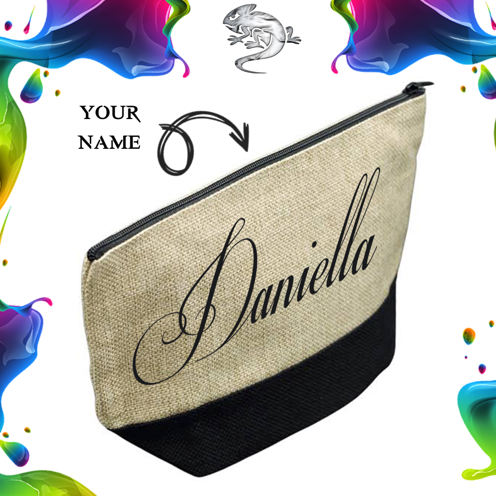 Personalised Canvas Cosmetic Bag