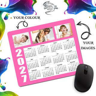 Personalised 2027 Photo Mousepad Calendar