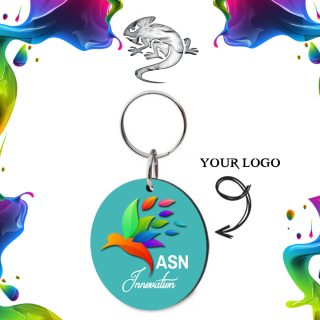 500pc Branded Promotional Circle Bulk Keyrings