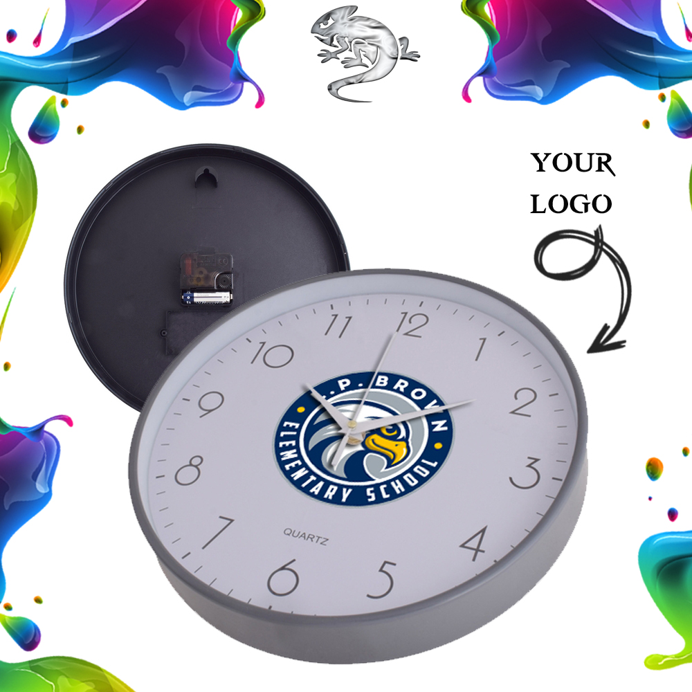 30cm Personalised Branded Wall Clock