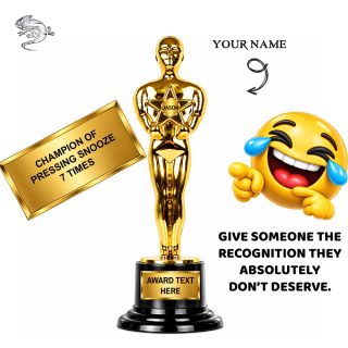 Champion of pressing snooze 7 times award